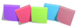 post-its metodo canvas